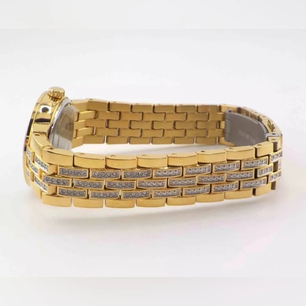 ***BRAND NEW*** Bulova Womens Crystal Accent Gold Tone Stainless Steel - Picture 8 of 9